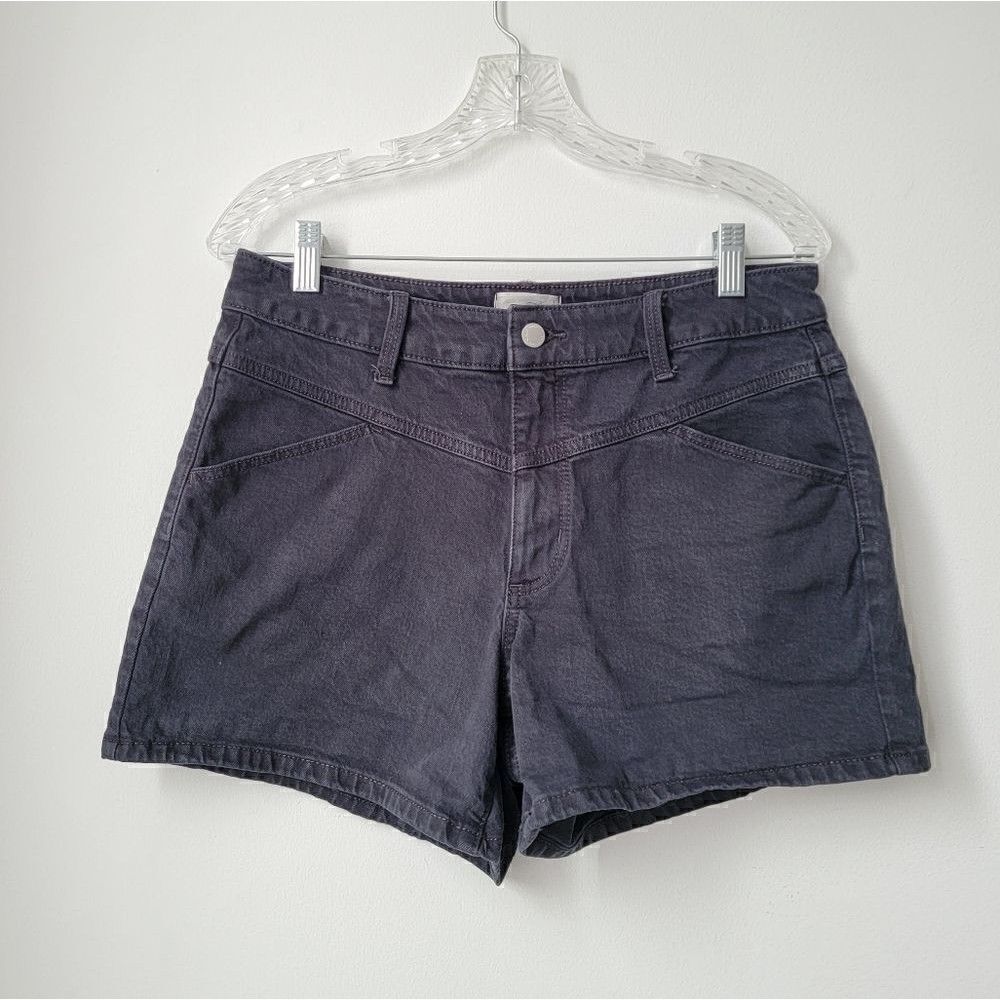 Universal THREAD Womens Shorts Size 8 Vintage Midi Dark Wash - Picture 3 of 12